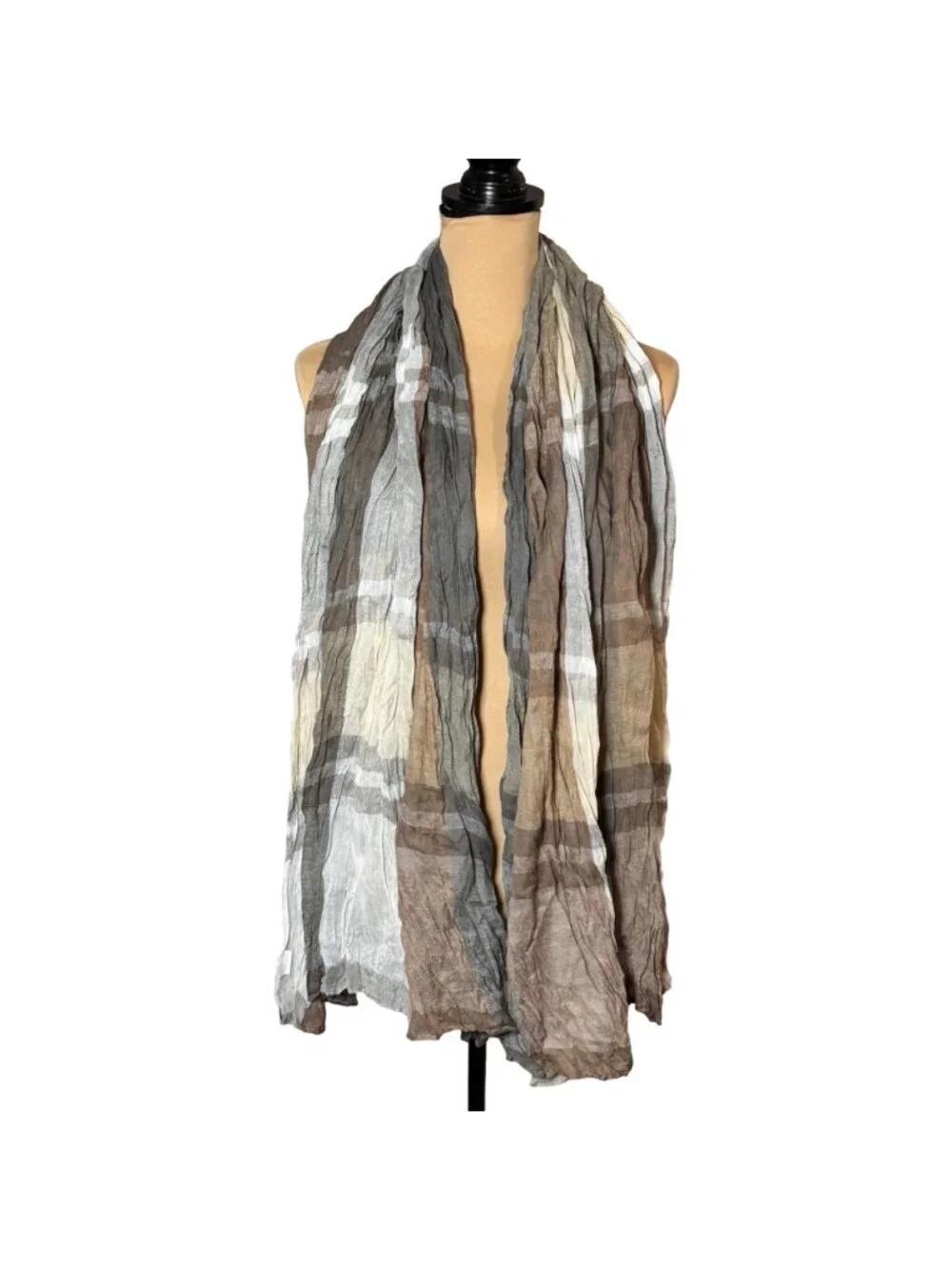 New Large Lightweight Plaid Scarf Wrap Shawl Preppy Heritage